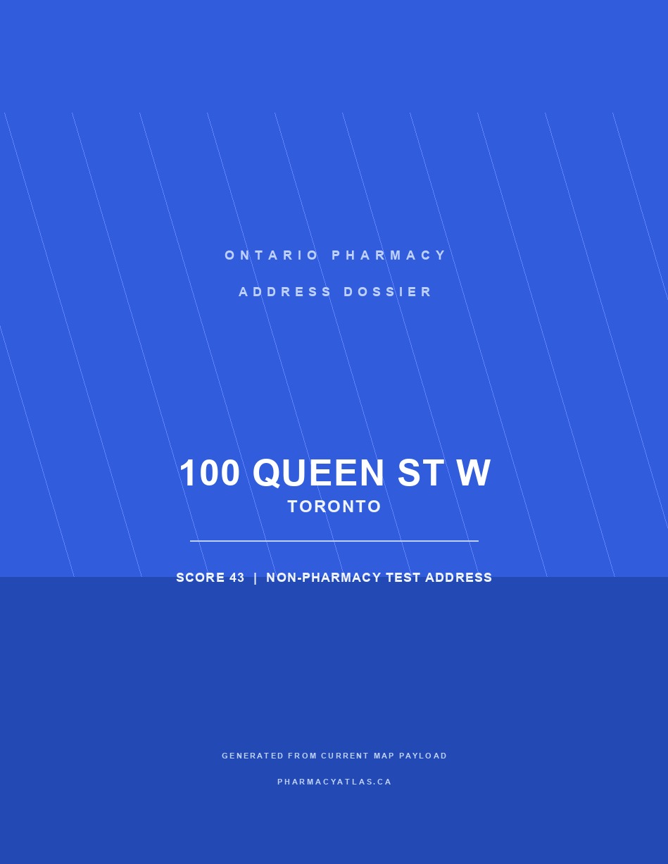 Generated address report cover page